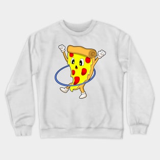 Pizza at Fitness with Fitness tires Crewneck Sweatshirt